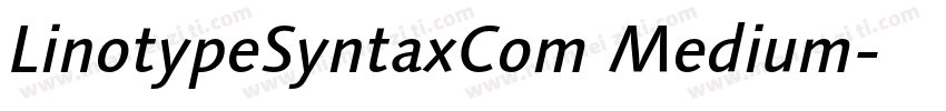 LinotypeSyntaxCom Medium字体转换